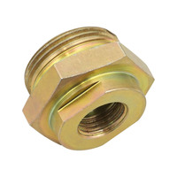 Proflow OE Female Inverted Flare Gold Holley 26-28 Fuel Bowl Nut Steel 7/8-20 x 7/16-24 Each