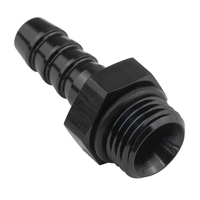Proflow Fitting adaptor AN 8 Male Hose End To 5/8in. Barb Black