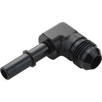 Proflow 3/8in. Male Fitting Quick Connect 90 Degree To -06AN Male Fitting Black