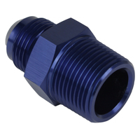 Proflow Adaptor Male -10AN To 3/8in. NPT Straight Blue