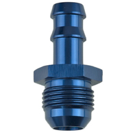 Proflow 8mm Fitting Male Barb To -06AN Adaptor Blue