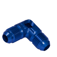 Proflow Flare Union -06AN 90 Degree Union w/1/8in. NPT Port Blue