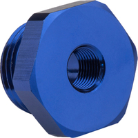 Proflow Fitting Straight Adaptor -10AN O-Ring Port To 1/8in. NPT Female Blue