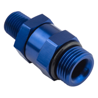 Proflow Fitting Male 1/4in. NPT To Fitting Male -08AN O-Ring Swivel Blue