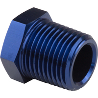 Proflow Fitting Aluminium Hex Head Plug 3/4in. NPT Blue