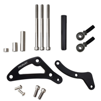 Proflow Alternator Bracket Kit Aluminium Black Water Pump Mount Mopar For Chrysler Small Block