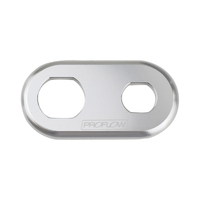 Proflow Bulkhead Aluminium Plates 2 Hole Polished