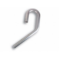 Proflow Exhaust Tubing U-J Mandrel Bend 3.50 in. Diameter 45/180 Degrees Aluminium 5.0 in. Bend Radius