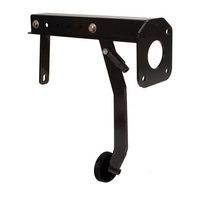 Proflow Universal Brake Pedal Assembly Under-Dash Brake Pedal Mount Bracket Black