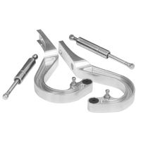 Proflow Boot Hinge Kit Billet Aluminium Chev Camaro 67-69 Polished
