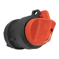 Proflow The Big Round Battery Disconnect Switch On-Off Plastic Red/Black Marine Style with lock hole Single Battery 12V 300Amp