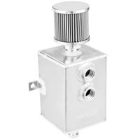 Proflow Oil Breather 3 Lt Tank Catch Can Square Aluminium Natural Filtered Breather Universal Each