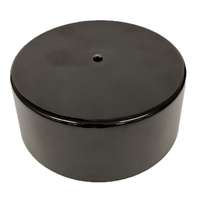 Proflow Carburettor Cover Aluminium Carb Cap Black 5 1/8 in. Diameter Each