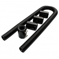 Proflow Radiator Hose Flexible Stainless Steel Black Kit .48in. Length