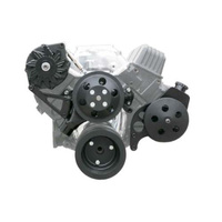 Proflow Front Drive Kit V Belt Kit Black V Belt SB Chev Long Style Water Pump