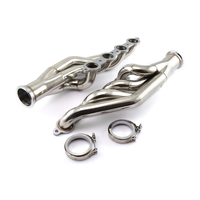 Proflow Exhaust Headers Stainless Steel Turbo V-Band SB Chev 1-7/8in. Primary Front Mount V Bands Set