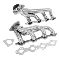 Proflow LS Exhaust Headers Tight-Fit 1-5/8'' Block Huggers Chevrolet Holden LS1 LS2 Rear Outlet Stainless Steel Set