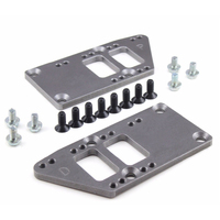 Proflow Engine Mounts Aluminium Motor Mount Plate Bolt-In LS Conversion Adjustable Raw Finish Pair