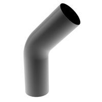 Proflow Exhaust Tubing 45 Degree 2.25 in. Diameter 16-Gauge Steel Each