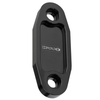 Proflow Fuel Pump Block-Off Plate Aluminium Black Anodised For Ford 302-351C Each