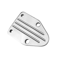 Proflow Fuel Pump Block-Off Plate Aluminium Polished SB For Chevrolet
