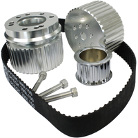 Proflow Gilmer Belt Drive Kit For SB Ford 289/302/351 Windsor Billet Aluminium Silver Anodised