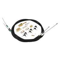 Proflow Universal Hand Brake Cable Kit With Mounts Wilwood Style Disc Or Drum Cut To Length 96 inch length Kit