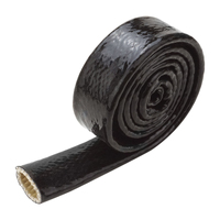 Proflow Heat Protection Heat Sleeve Silicone 480 Degrees Celsius Slip-on Black 4 ft Length 35mm ID