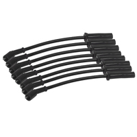 Proflow Spark Plug Pro Lead Wires 10mm Spiral Core Black Black Boots LS For Holden Commodore Chev