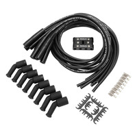 Proflow Spark Plug Ignition Lead Set 8.8mm Spiral Core LS Chev For Holden Relocation Kit Straight Boots Separator Set