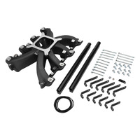 Proflow Intake Manifold RPM AirMax-EFI Aluminium Black Chev Holden Commodore LS1/LS2 Heads Single Plane With Fuel Rails Kit