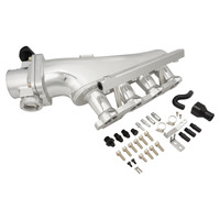Proflow Intake Manifold Kit For Nissan SR20 S14/S15 Fabricated Aluminium Polished 76mm Throttle Body Fuel Rail Kit