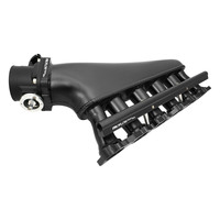 Proflow Intake Manifold Kit Fabricated Aluminium Black For Nissan TB48 Inlet Plenum 90mm Throttle Body Fuel Rail