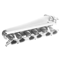 Proflow Intake Manifold Kit Fabricated Aluminium For Toyota 2JZGTE Turbo Polished Inlet Plenum 90mm Throttle Body Fuel Rail Kit