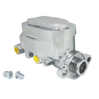 Proflow Master Cylinder Universal GM Raised Top Aluminium Polished 1.00 in. Bore Dual Bowl Ports Both side Each