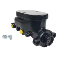 Proflow Master Cylinder Universal Gm Flat Top Aluminium Black 1.00 in. Bore Dual Bowl Ports Both side Each