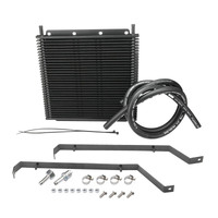 Proflow Transmission Oil Cooler Kit For Holden Commodore VY V6 & V8 280 x 255 x 19mm 3/8'' Barb Black Powdercoated