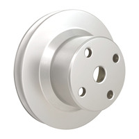 Proflow Water Pump Pulley V-Belt 1-Groove Aluminium Silver For Holden V8 ,308 VK-On Black Motor Each