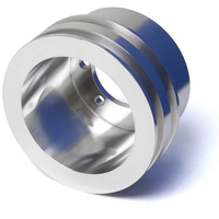 Proflow Billet Pulley V-Belt Crankshaft For Ford SB For Ford 289 3 Bolt 2-Groove Anodised Aluminium