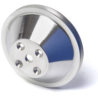 Proflow Pulley V-Belt Water Pump SB Chev Long Water Pump 1-Groove Polished Aluminium