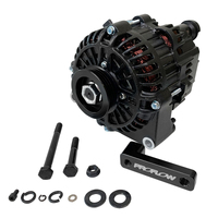 Proflow Alternator Power Spark Conversion Kit For Nissan & Holden RB25/RB26/RB30 140amp Alternator Brackets & Pulley Black Kit