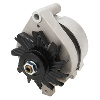 Proflow OE Alternator Power Spark 100 Amp 1G External Regulator Raw Aluminium V-Belt For Ford Falcon