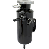 Proflow Radiator Overflow Tank Universal Aluminium 60mm Diameter 200mm Height Black
