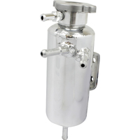 Proflow Radiator Overflow Tank Universal Aluminium 60mm Diameter 200mm Height Polished