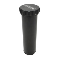 Proflow Radiator Overflow Tank Billet Aluminium With bracket 0.75L 60mm Dia 330mm tall AN Port with Barb Fitting Black