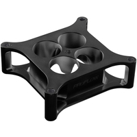 Proflow Carburettor Spacer Aluminium Black Anodised 2 in. Thick Tapered Combo 4150 Square Bore