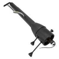 Proflow Universal Steering Column Manual Collapsible Column 5 Position Tilt 28" Long Black Powder Coat Kit