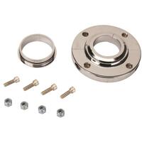Proflow Universal Chrome Aluminium Steering Column Floor Mount Plate Kit
