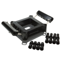 Proflow Fuel Injection Conversion Plate Kit Series II 4150 & 4500 Billet Aluminium Black Universal