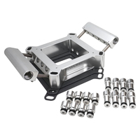 Proflow Fuel Injection Conversion Plate Kit Series II 4150 & 4500 Billet Aluminium Silver Universal